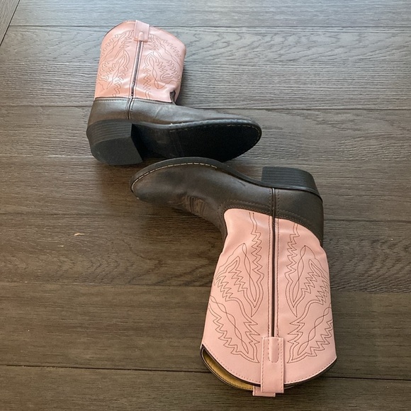 SMOKY MOUNTAIN YOUTH GIRLS MONTEREY WESTERN ROUND TOE BOOTS STYLE 1574Y Y5/W7 - Picture 3 of 10